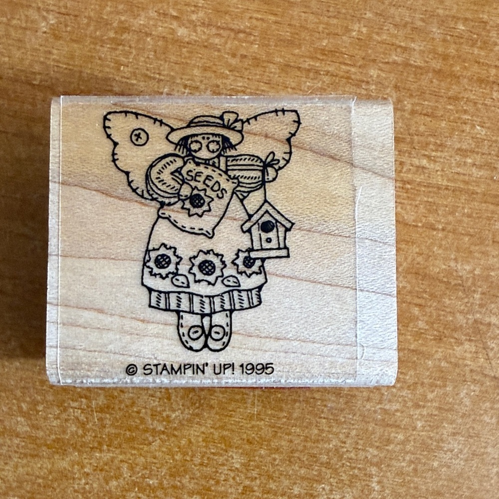 Stampin' Up!‎ Angel with Birdhouse Rubber Stamp